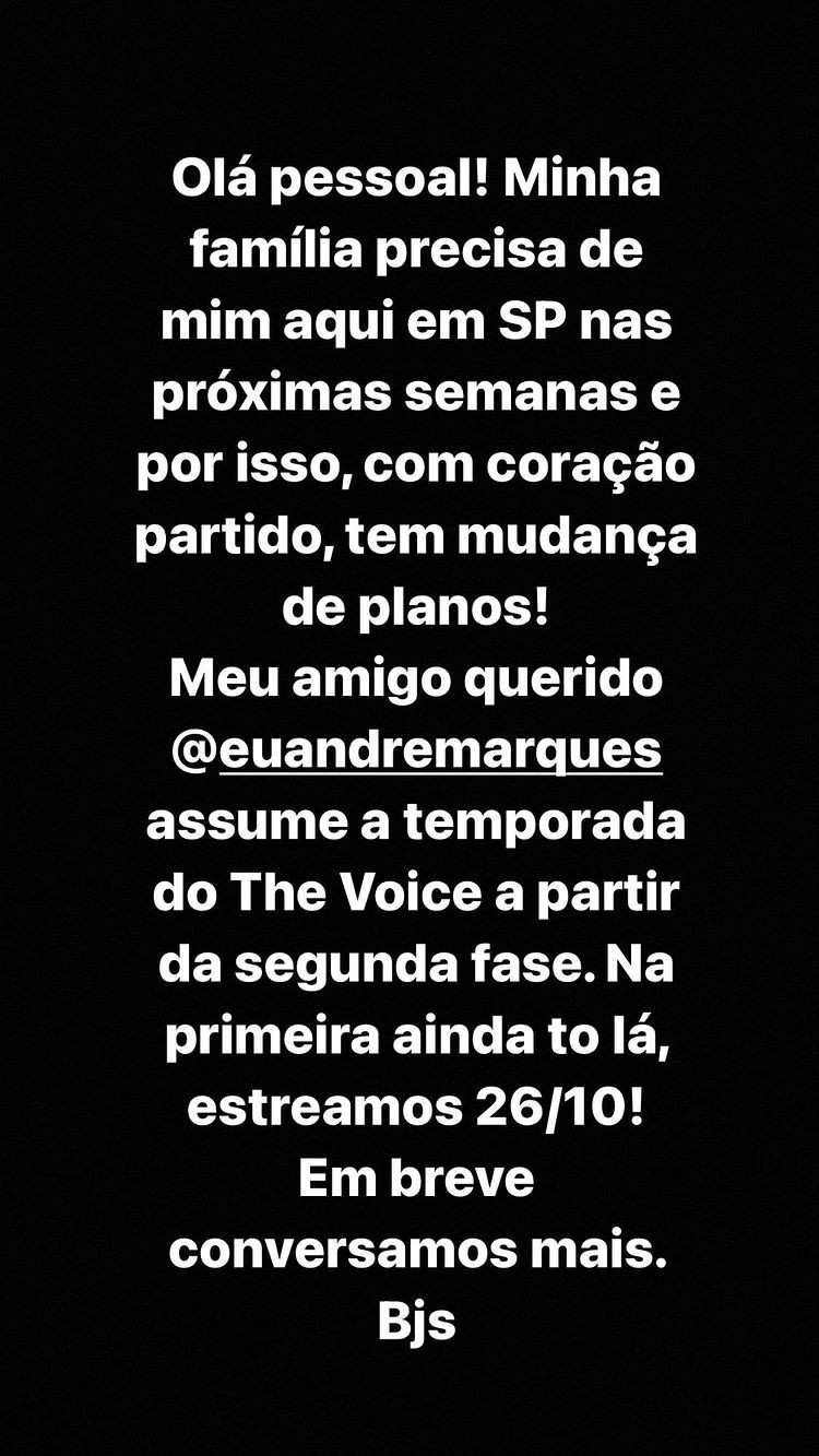 Leifert revela motivo que deixará o The Voice Brasil (Foto: Reprodução / Instagram)