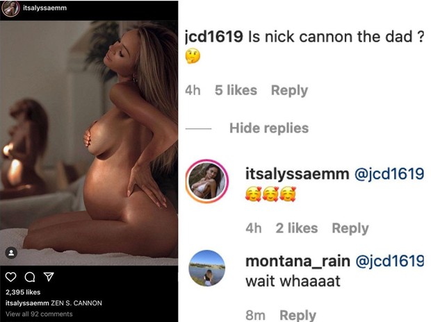 Alyssa Scott estaria esperando um bebê com Nick Cannon (Foto: Reprodução / Instagram)