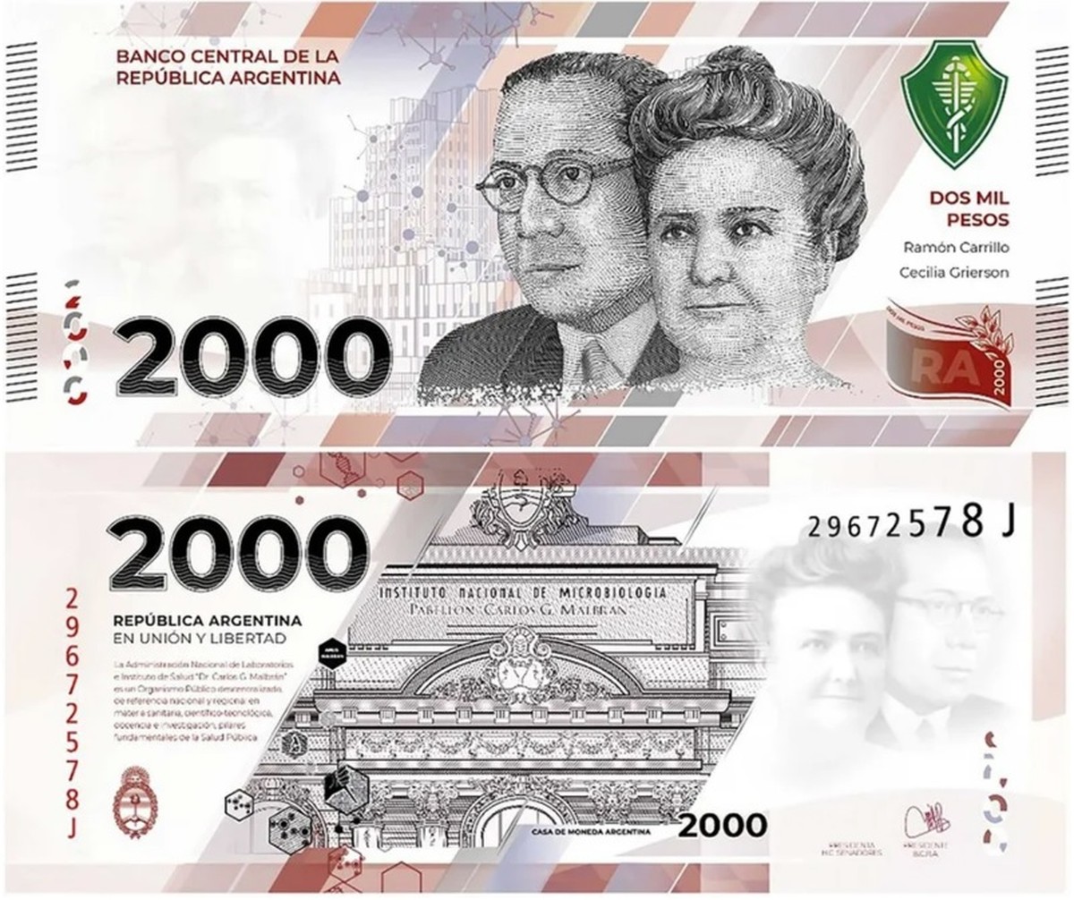 Billete de 2.000 pesos ya circula en Argentina |  finanzas