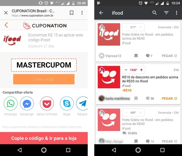cupom de ifood como encontrar e cadastrar voucher de desconto entrega techtudo