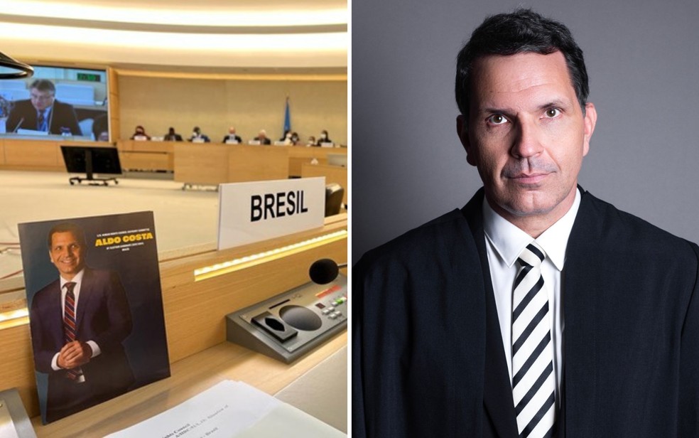 Goiano é o segundo brasileiro eleito para participar de comitê de Direitos Humanos que auxilia a ONU — Foto: Reprodução/ Ministério das Relações Exteriores e Priscila Jammal