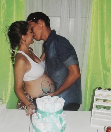 O casal queria mostrar que gravidez não é doença (Foto: Arquivo pessoal)