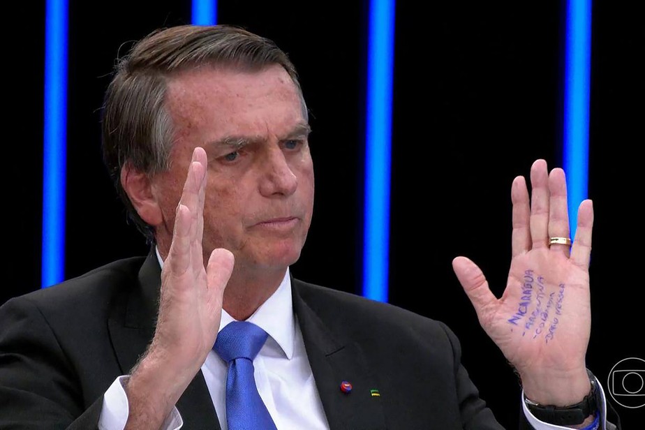 Jair Bolsonaro em entrevista para o Jornal Nacional