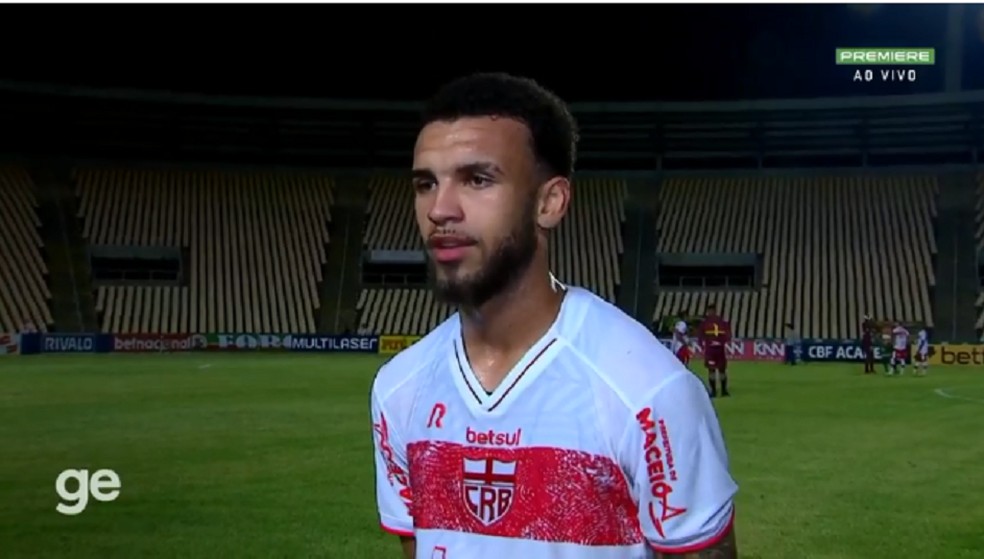 Jajá estreou contra o Sampaio Corrêa — Foto: Reprodução Premiere
