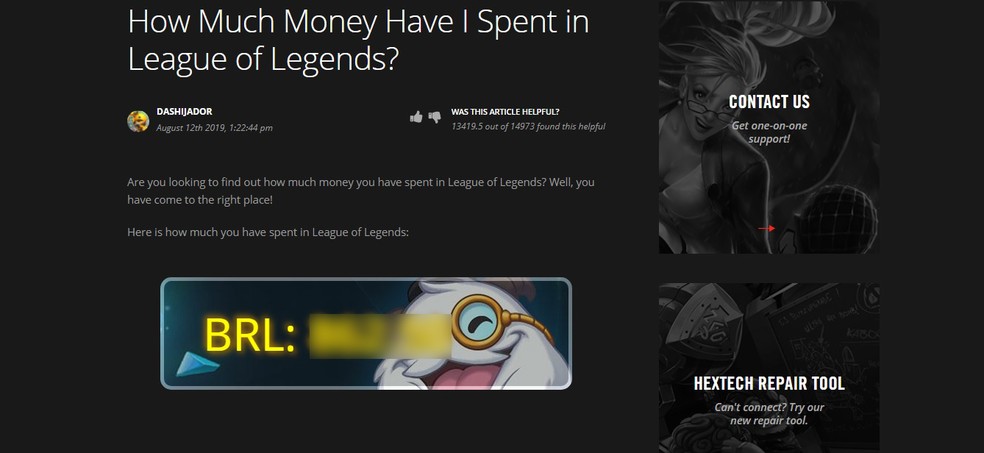 Caso esteja tudo certo, o calor gasto aparecerá em reais para você — Foto: Reprodução/Victor de Abreu