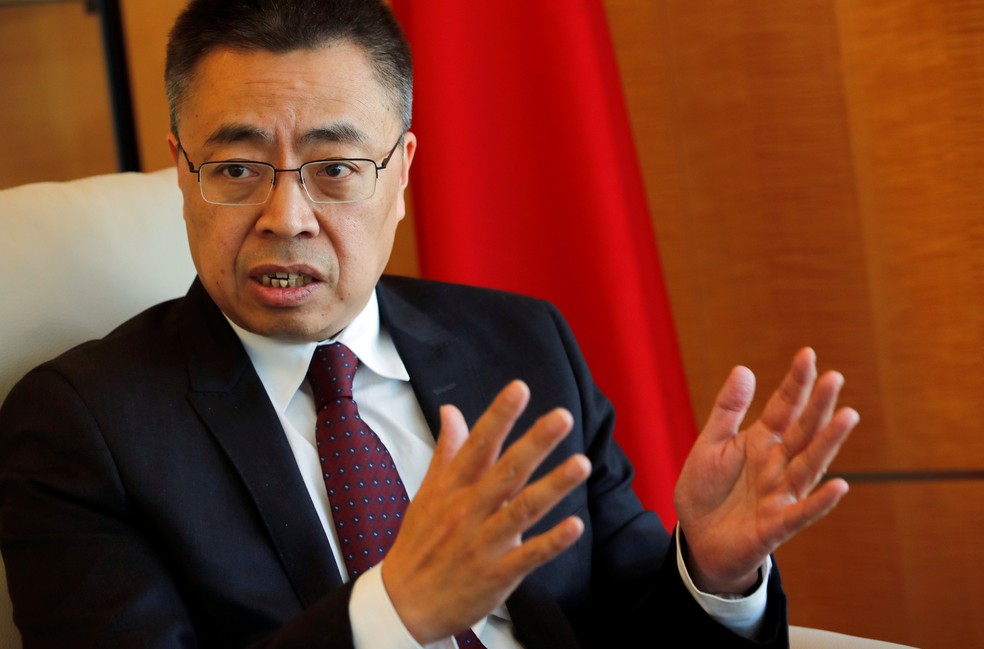 Embaixador de Pequim na OMC, Zhang Xiangchen  (Foto: Denis Balibouse/Reuters)