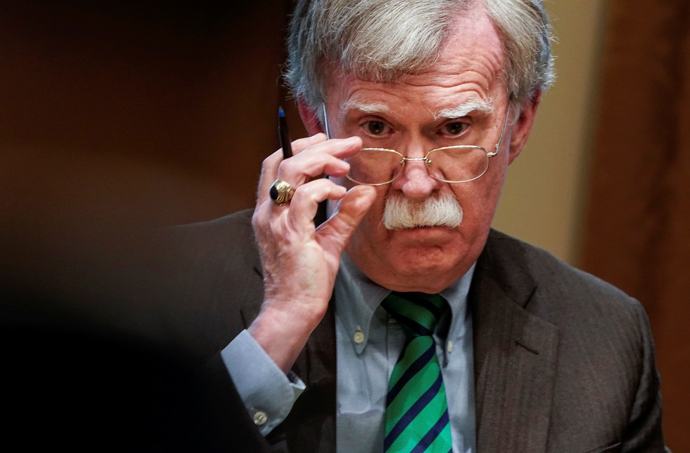 O ex-conselheiro de seguranÃ§a nacional de Donald Trump, John Bolton. â Foto: Joshua Roberts/Reuters