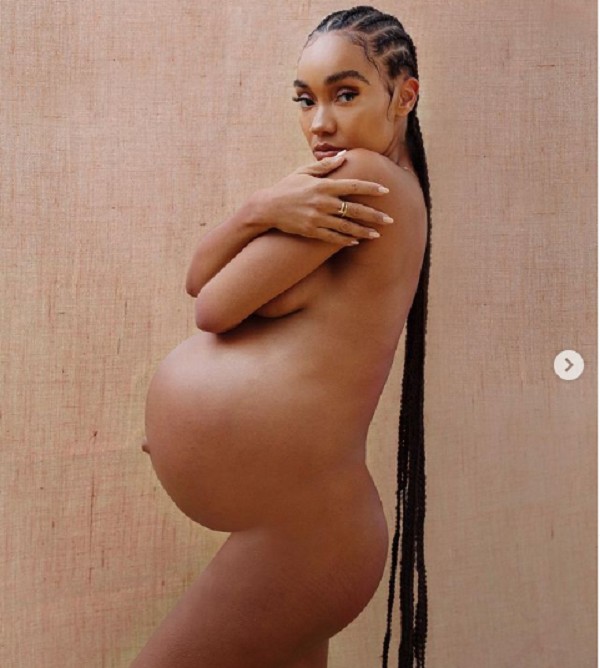 Leigh-Anne Pinnock quando ainda estava grávida de suas gêmeas (Foto: Instagram)