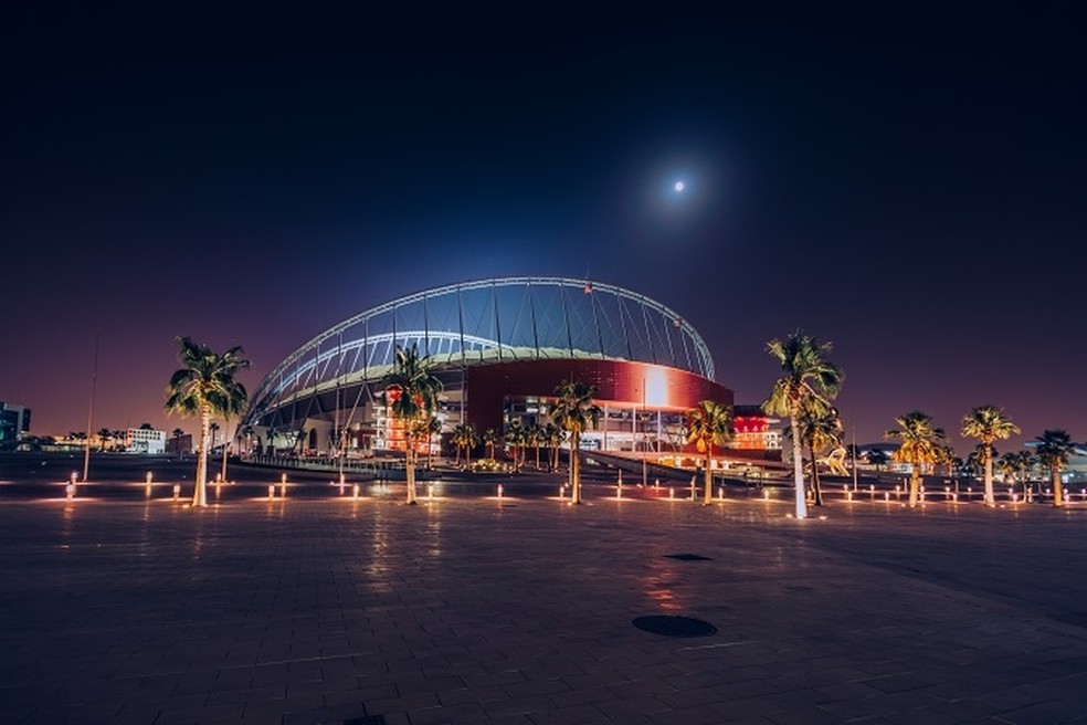Khalifa Stadium Catar, um dos estádios construídos para a Copa 2022 (Foto: Divulgação)