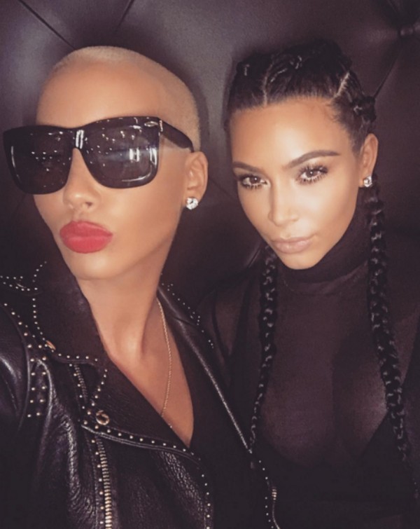 Kim Kardashian e Amber Rose em foto publicada no Instagram (Foto: Instagram)