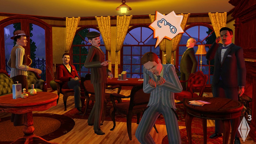 A Vida de Crime é uma das carreiras básicas da franquia The Sims — Foto: Divulgação/Electronic Arts