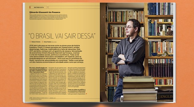 Eduardo Giannetti da Fonseca é o entrevistado do mês (Foto: PEGN)