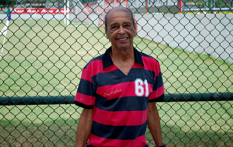 Campeão carioca, brasileiro e sul-americano, Carlinhos fez história no Flamengo — Foto: Globoesporte.com