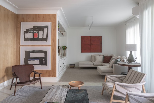 Conforto e obras de arte em apartamento de 280 m² (Foto: FOTOS RAFAEL RENZO)