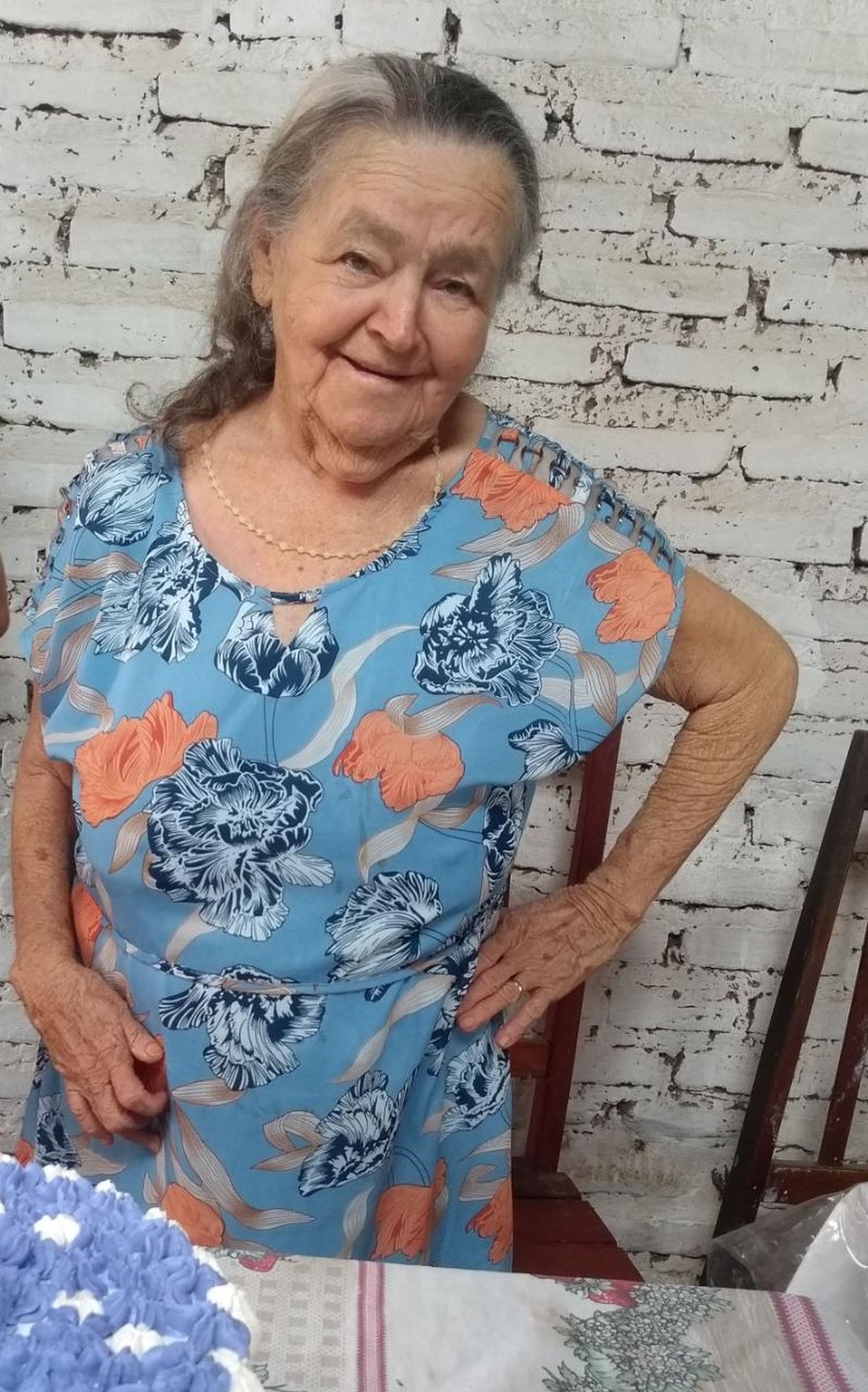 Maria Leonardo da Silva, de 74 anos, teve um AVC e aguarda há 6 dias por um leito de UTI — Foto: Arquivo da Família/Cedida