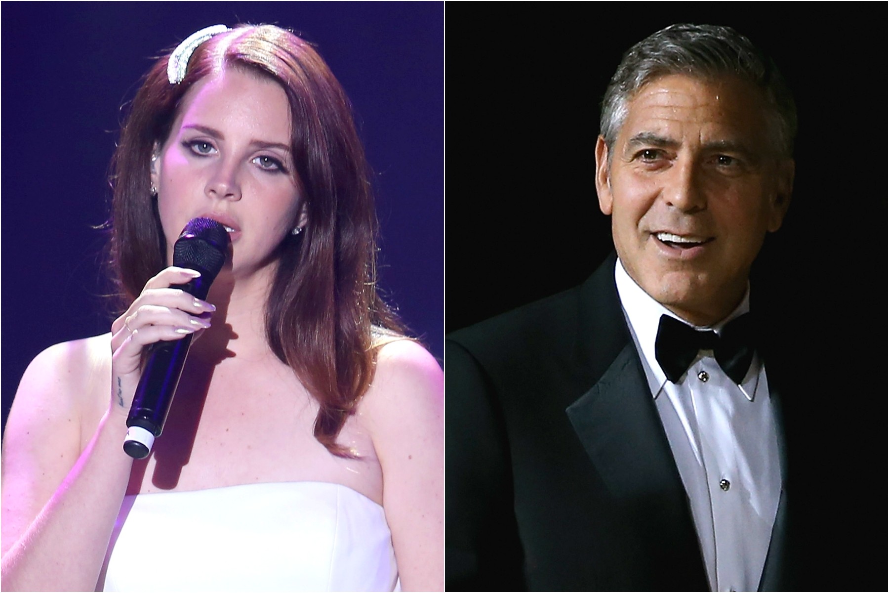 Lana Del Rey e George Clooney. (Foto: Getty Images)