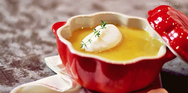 Crema di zucca (sopa de abóbora) (Foto: Casa e Comida)
