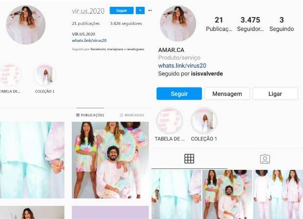 Página oficial no Instagram da marca de roupas de Thaila Ayala mudou de nome (Foto: Reprodução/Instagram)