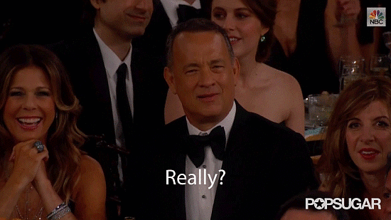 Tom Hanks: really? (Foto: reprodução )