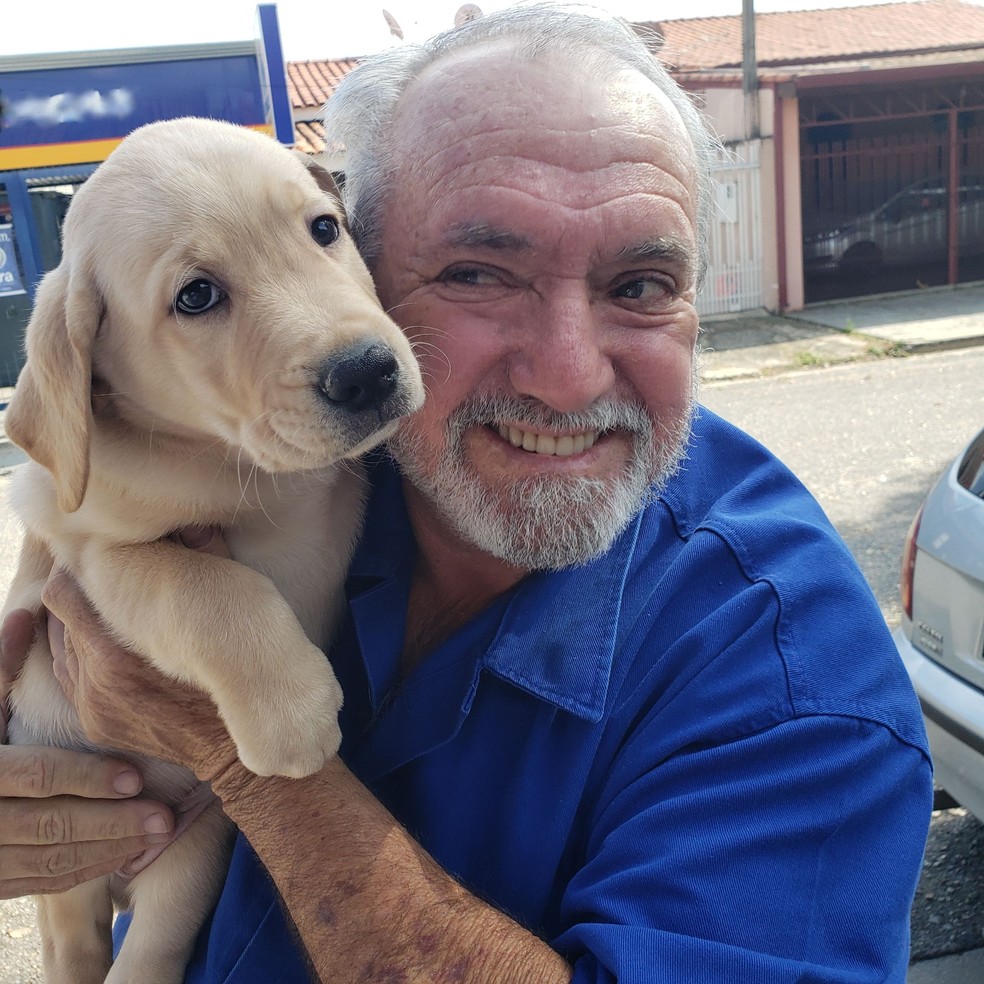 Pai, um dos donos, também registra as fotos com os pets — Foto: Arquivo pessoal
