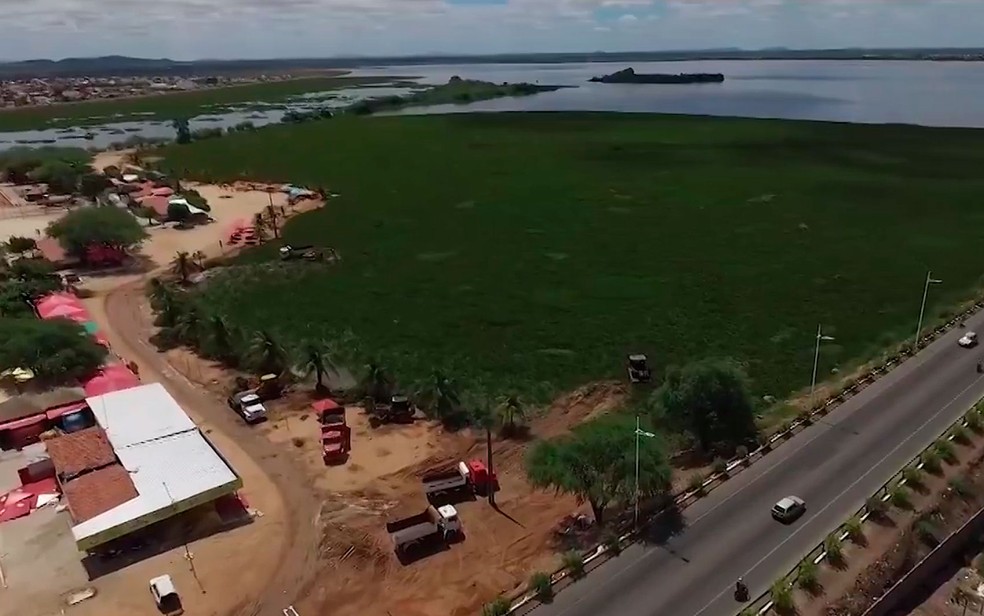 Baronesas tomam conta de prainhas de Paulo Afonso, na Bahia (Foto: Imagens / TV São Francisco)