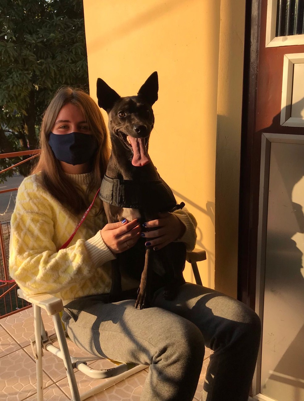 Para driblar a ansiedade e a solidão durante a pandemia, Prisley Zuse se rodeou do carinho da família e de apoio psicológico — Foto: Arquivo Pessoal/Reprodução
