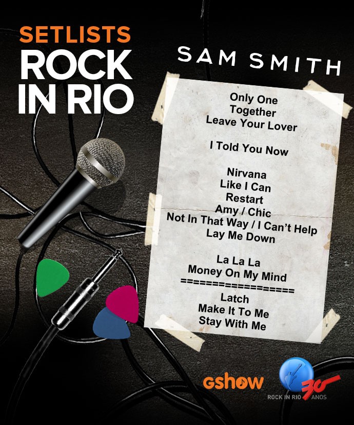 Setlist Sam Smith (Foto: Gshow)