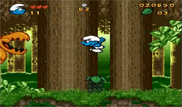 Versão de Super Nintendo de The Smurfs (Foto: Reprodução/André Mello)