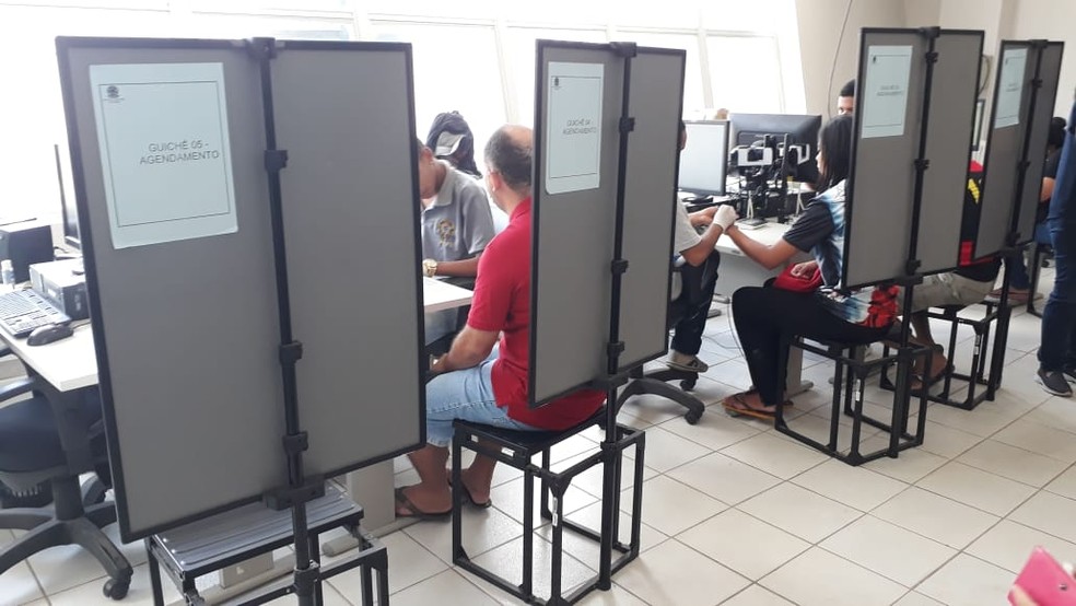 Cadastramento de biometria — Foto: Antonio Coelho/TV Globo/Arquivo