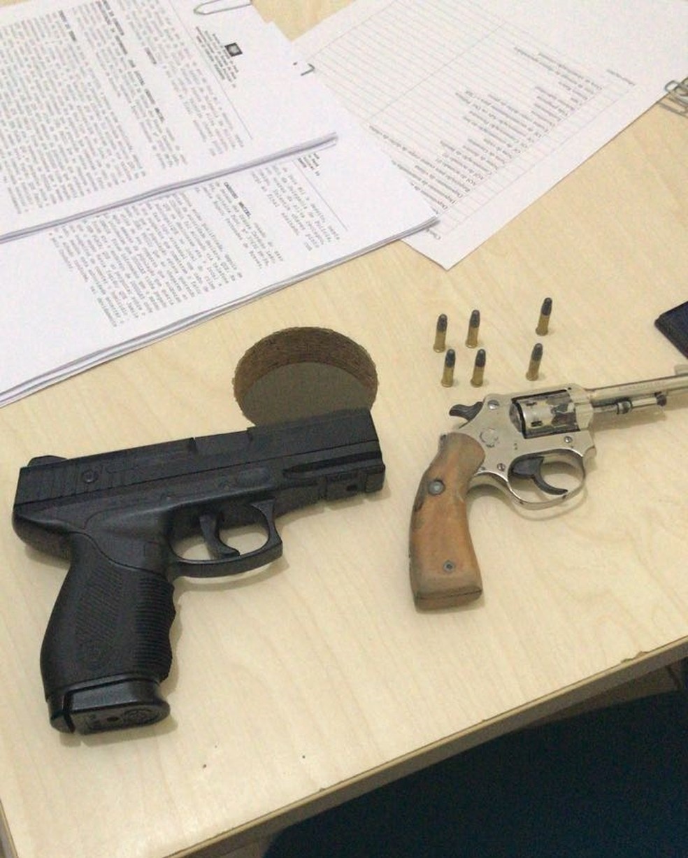 Armas apreendidas  (Foto: PolÃ­cia Civil )