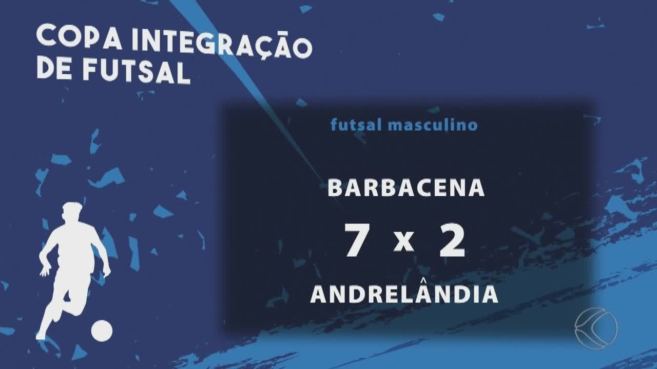 Barbacena recebe mais duas rodadas da Copa Integração de Futsal; veja os gols