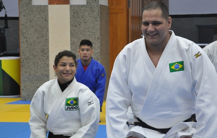 Sarah Menezes e Rafael Silva (Foto: Lara Monsores/CBJ)