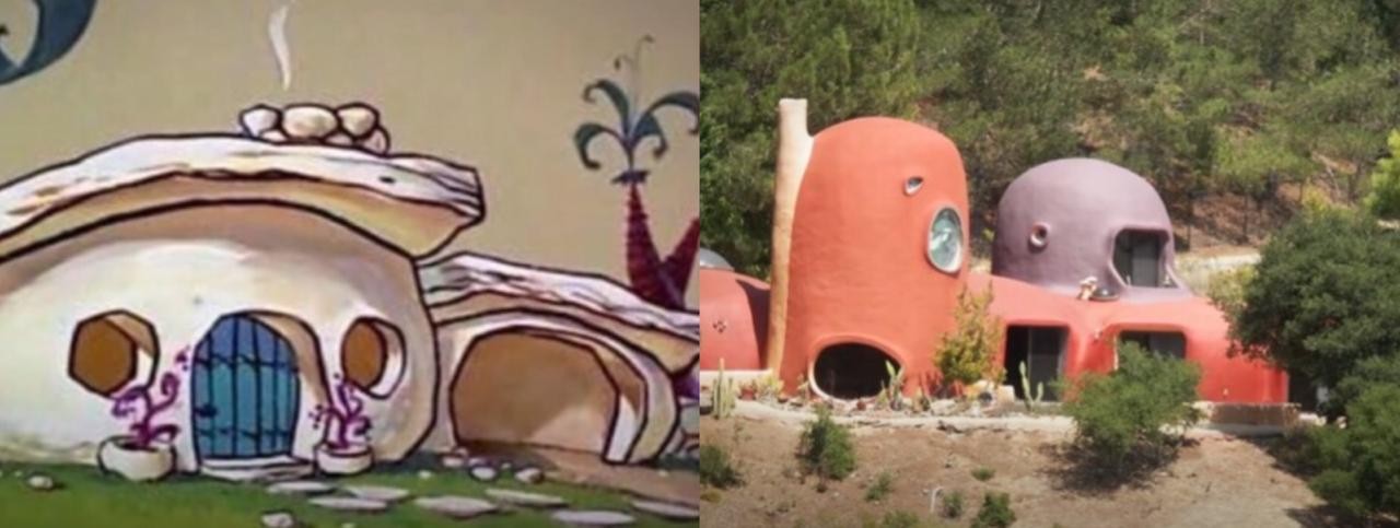 8 casas icônicas de desenhos animados e filmes construídas na vida real (Foto: Reprodução/Youtube)