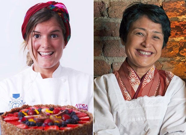 As chefs Tati Lund, do .Org Bistrô, e Alissa Ohara, do Azumi (Foto: Ricardo Dangelo/Prazeres da Mesa/Reprodução/Instagram)
