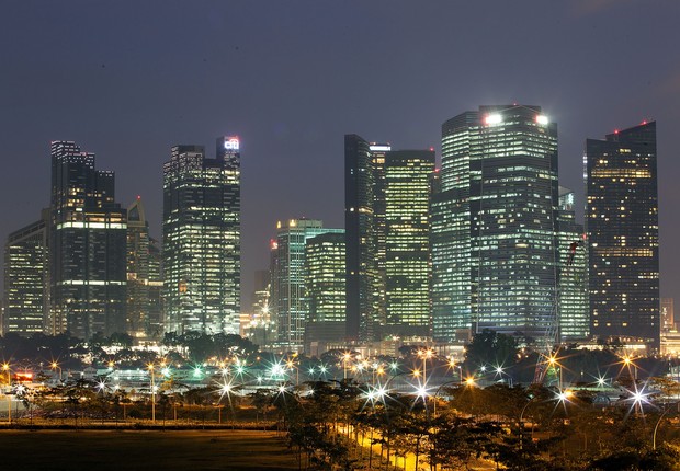 Vista dos prédios de Singapura (Foto: Getty Images)