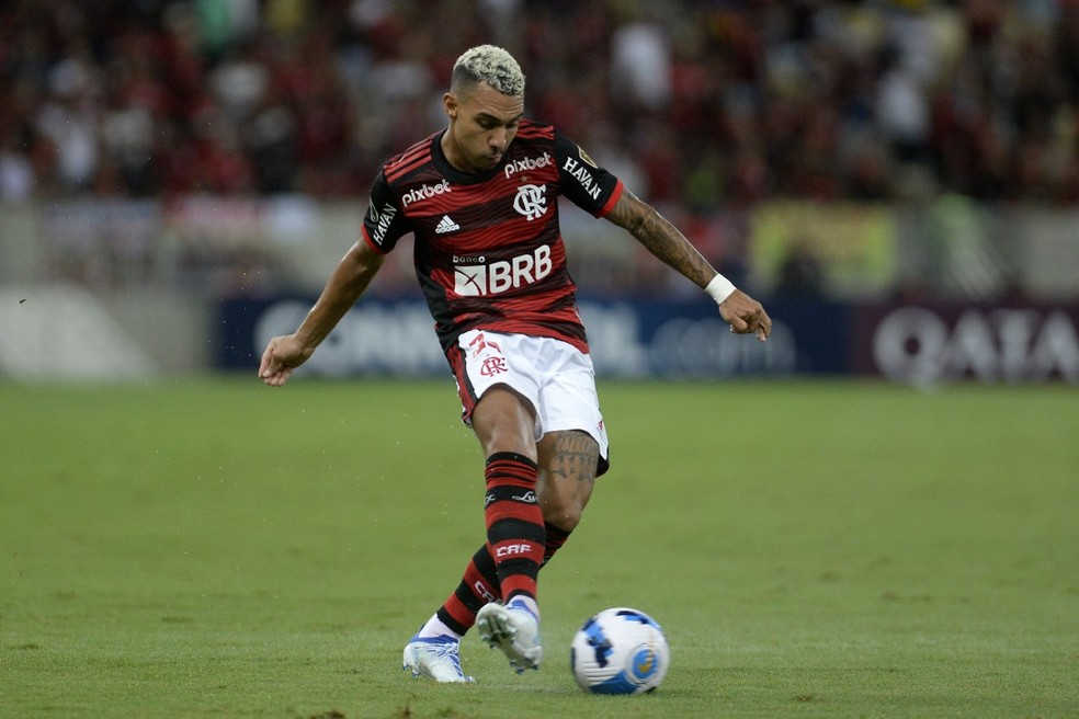 Matheuzinho -  Flamengo x Talleres - Libertadores &mdash; Foto: Alexandre Dur&atilde;o