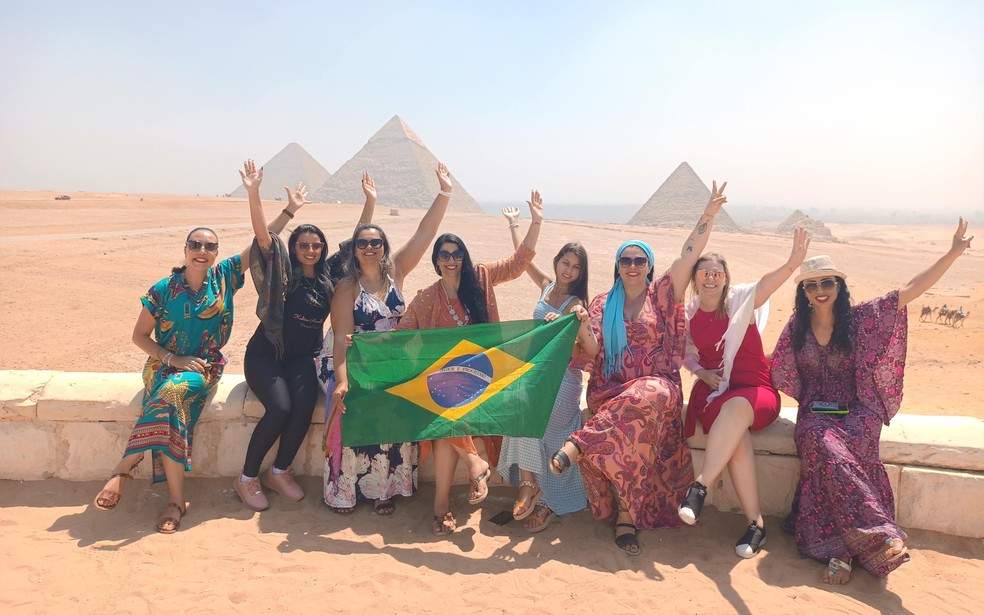Kahina teve o prestígio de ter algumas de suas alunas participando das aulas no Egito  — Foto: Arquivo Pessoal 