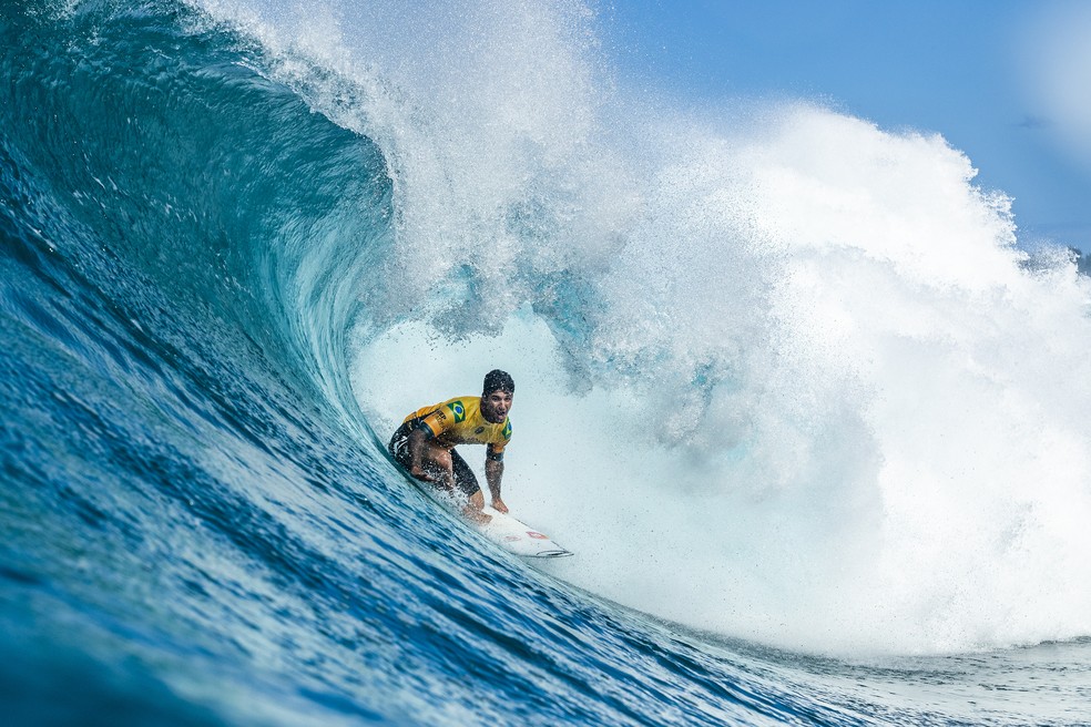 Gabriel Medina bicampeão mundial de surfe — Foto: WSL/Cestari