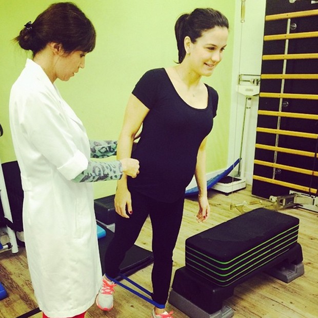 Kyra Gracie se exercita durante a gravidez (Foto: Reprodução / Instagram)