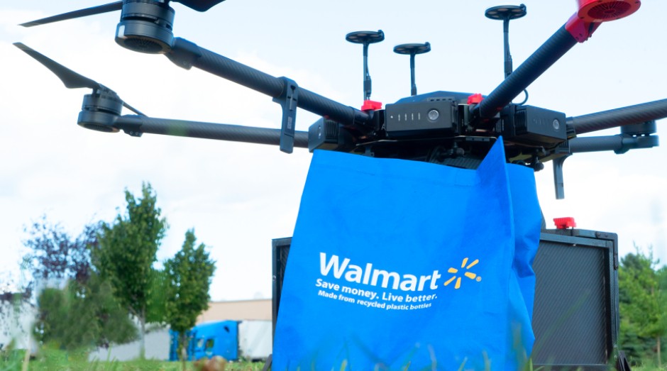 Walmart testa sistema de entregas por drones  (Foto: Divulgação/Walmart)