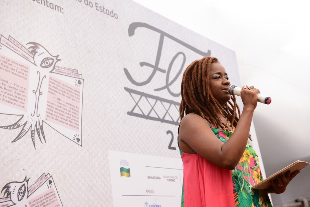 Deyse Sacramento na Flica 2018 — Foto: Ricardo Prado/Divulgação