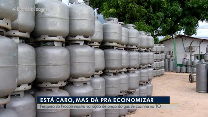 Pesquisa mostra variação do preço do gás de cozinha no Tocantins