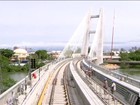 RJTV percorre trilhos da Linha 4 do Metrô pela ponte estaiada da Barra 