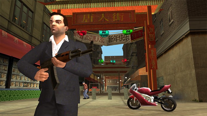 GTA Liberty City Stories levou jogadores de volta à cidade com novidades, como motos (Foto: Reprodução/App Advice)