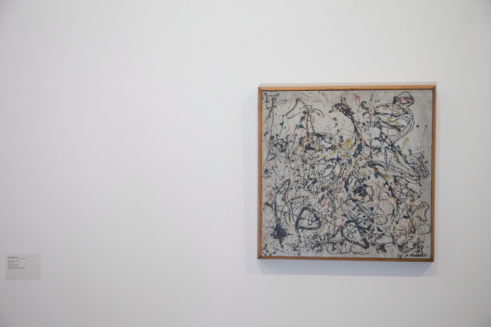 Em 2019, tela 'Nº 16' (1950), do americano Jackson Pollock (1912-1956), da coleção do museu, foi colocada à venda pela direção, em meio a uma profunda crise financeira — Foto: Roberto Moreyra