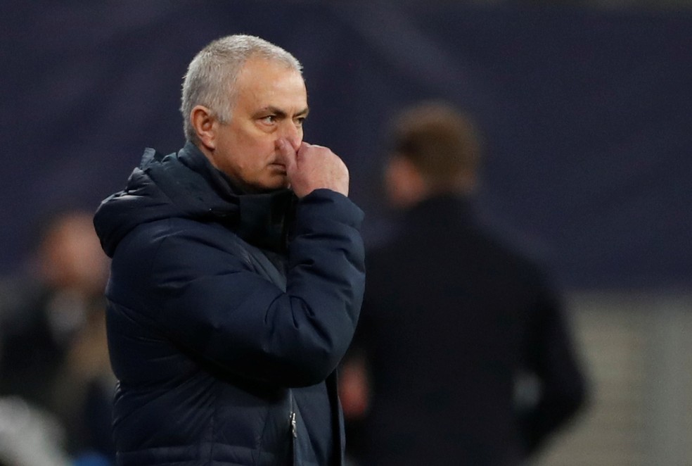 José Mourinho técnico Tottenham RB Leipzig — Foto: Reuters