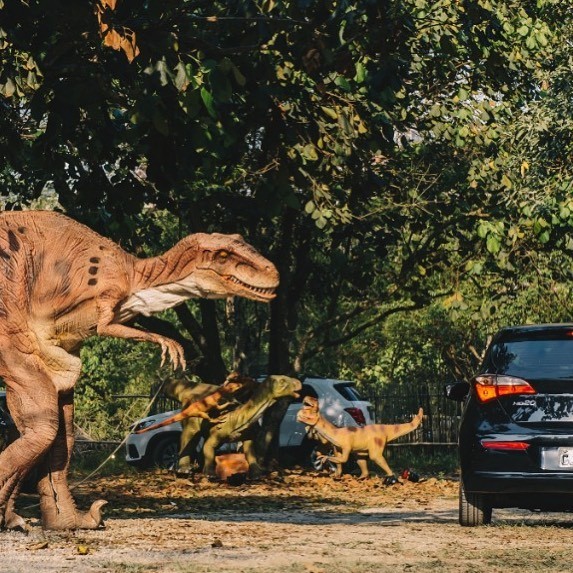 SP ganha 'safári de dinossauros' com réplicas robóticas dos animais em tamanho real (Foto:  Instagram @jurassicsafaribr)