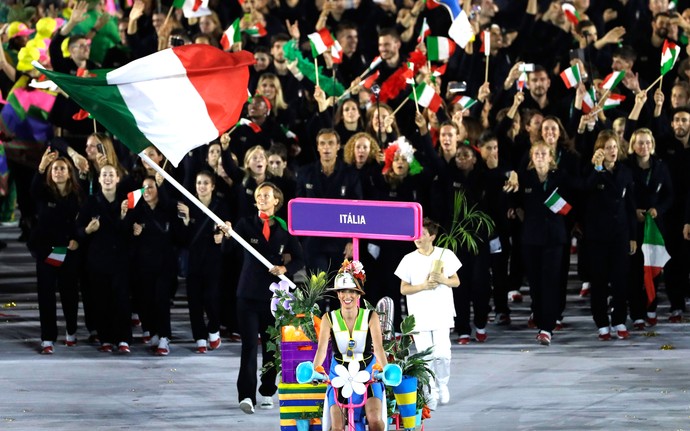 Itália Maracanã Abertura Olimpíadas Rio 2016 (Foto: Agência AP)