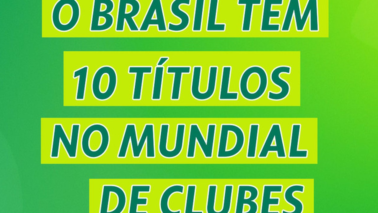 Você sabe quais clubes brasileiros já conquistaram o Mundial de Clubes?