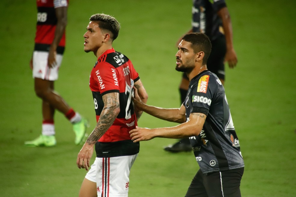 Pedro na partida ABC x Flamengo, na Copa do Brasil — Foto: Alexandre Lago
